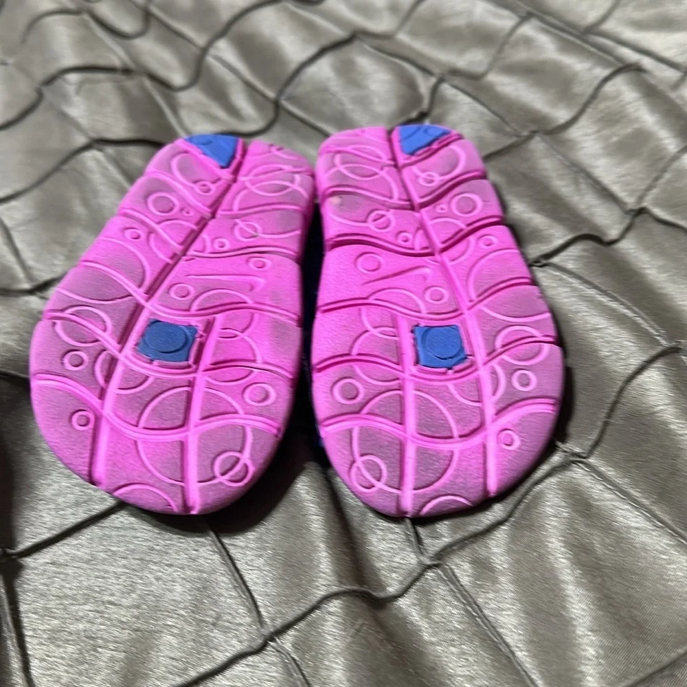 Nike Pink and Gray Toddler Sporty Sandals with Velcro Strap